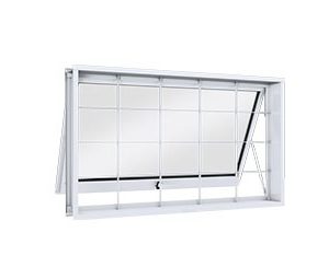 JANELA DE AÇO MAXIM-AR COM GRADE QUADRADA. LUCASA FACILITÀ