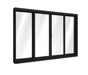 JANELA DE AÇO DE CORRER CENTRAL 2FLS MÓVEIS E 2FIXAS. RIOBRAS AÇO PRONTO