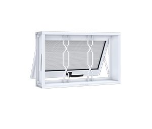 JANELA DE AÇO MAXIM-AR C/GRADE MOSAICO. RIOBRAS AÇO PRONTO