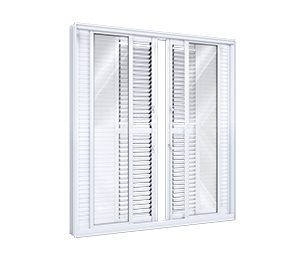 PORTA DE ALUMÍNIO BALCÃO DE CORRER CENTRAL FLEX 4FLS MÓVEIS E 2FIXAS. LUCASA ECCELLENTE