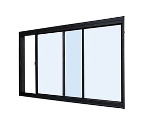 JANELA DE CORRER LATERAL S/GRADE QUADRICULADA. AÇO COR PRETA. RAMASSOL MASTER