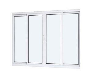 JANELA DE CORRER SEM GRADE. ALUMÍNIO COR BRANCA. RAMASSOL BRIZE