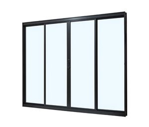 JANELA DE CORRER S/GRADE. ALUMÍNIO COR PRETA. RAMASSOL ULTRA