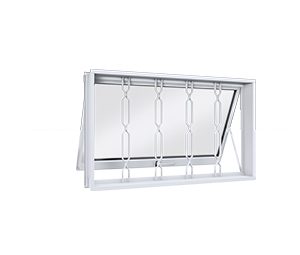 JANELA DE AÇO MAXIM-AR C/GRADE MOSAICO. LUCASA FACILITÀ