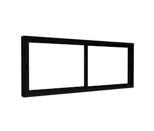 JANELA DE ALUMÍNIO DE CORRER LATERAL 2FLS MÓVEIS C/FECHO EMBUTIDO EM ALUMÍNIO. LUCASA IDEALE