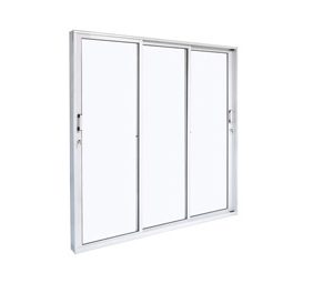 PORTA BALCÃO C/3FLS MÓVEIS. ALUMÍNIO COR BRANCA. RAMASSOL CRISTAL