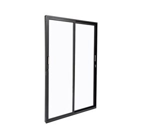 PORTA BALCÃO C/2FLS MÓVEIS. ALUMÍNIO COR PRETA. RAMASSOL ULTRA