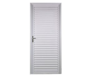 PORTA VENEZIANA. AÇO COR BRANCA. HAIALA TRADICIONAL