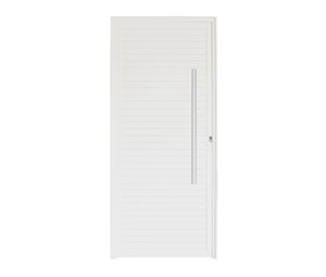 PORTA DE GIRO LAMBRI C/FECHADURA ROLETE/PUXADOR. ALUMÍNIO COR BRANCA. MGM PROJECT