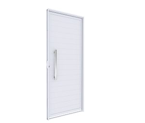 PORTA DE ALUMÍNIO LAMBRI DE GIRO C/PUXADOR 60CM. RIOBRAS ALUMÍNIO