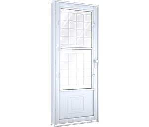 PORTA DE AÇO DE GIRO C/POSTIGO E GRADE QUADRADA. LUCASA FACILITÀ