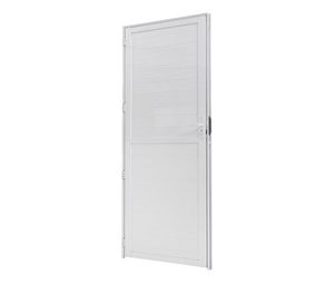 PORTA DE ABRIR LAMBRI. ALUMÍNIO COR BRANCA. RAMASSOL CRISTAL