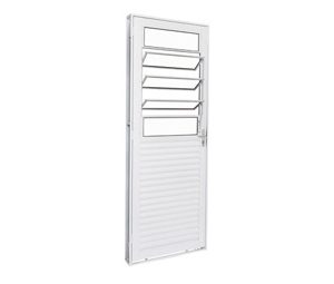 PORTA DE ABRIR MISTA BASCULANTE. AÇO COR BRANCA. RAMASSOL UNICSOL